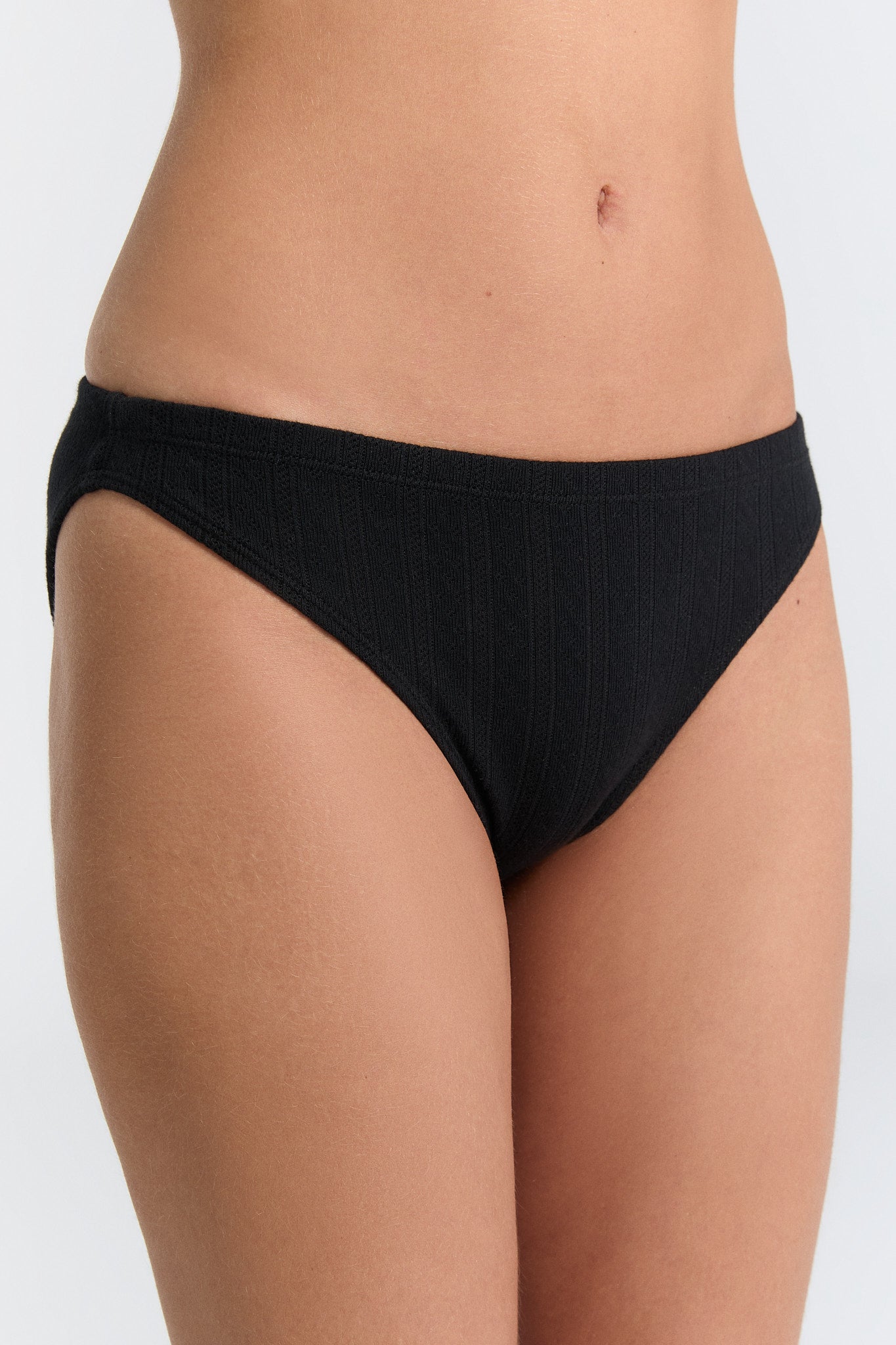 1161-021 | Damen Jacquard Slip - Schwarz