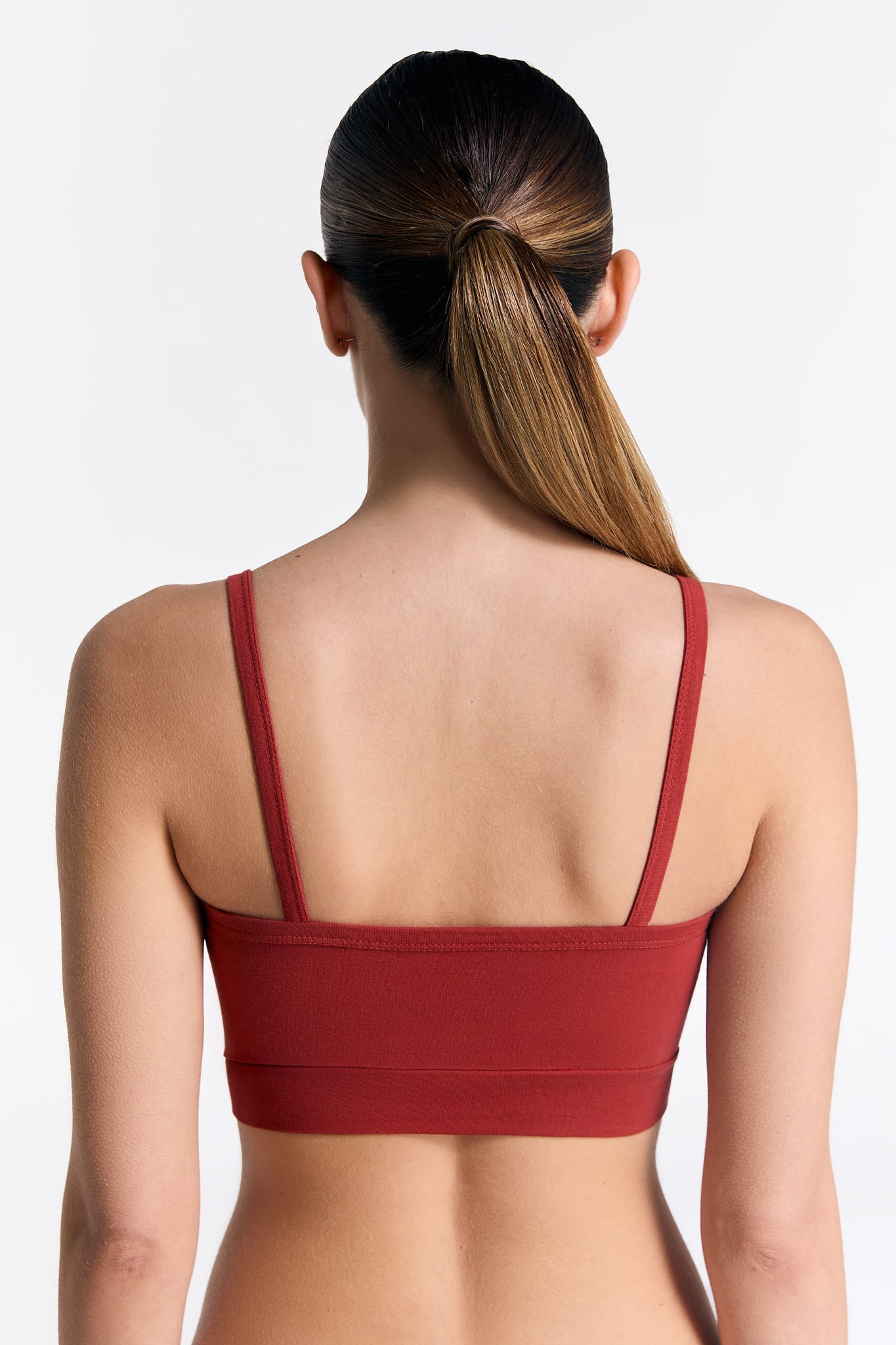 1511-119 | Damen Bustier - Rot Ocker