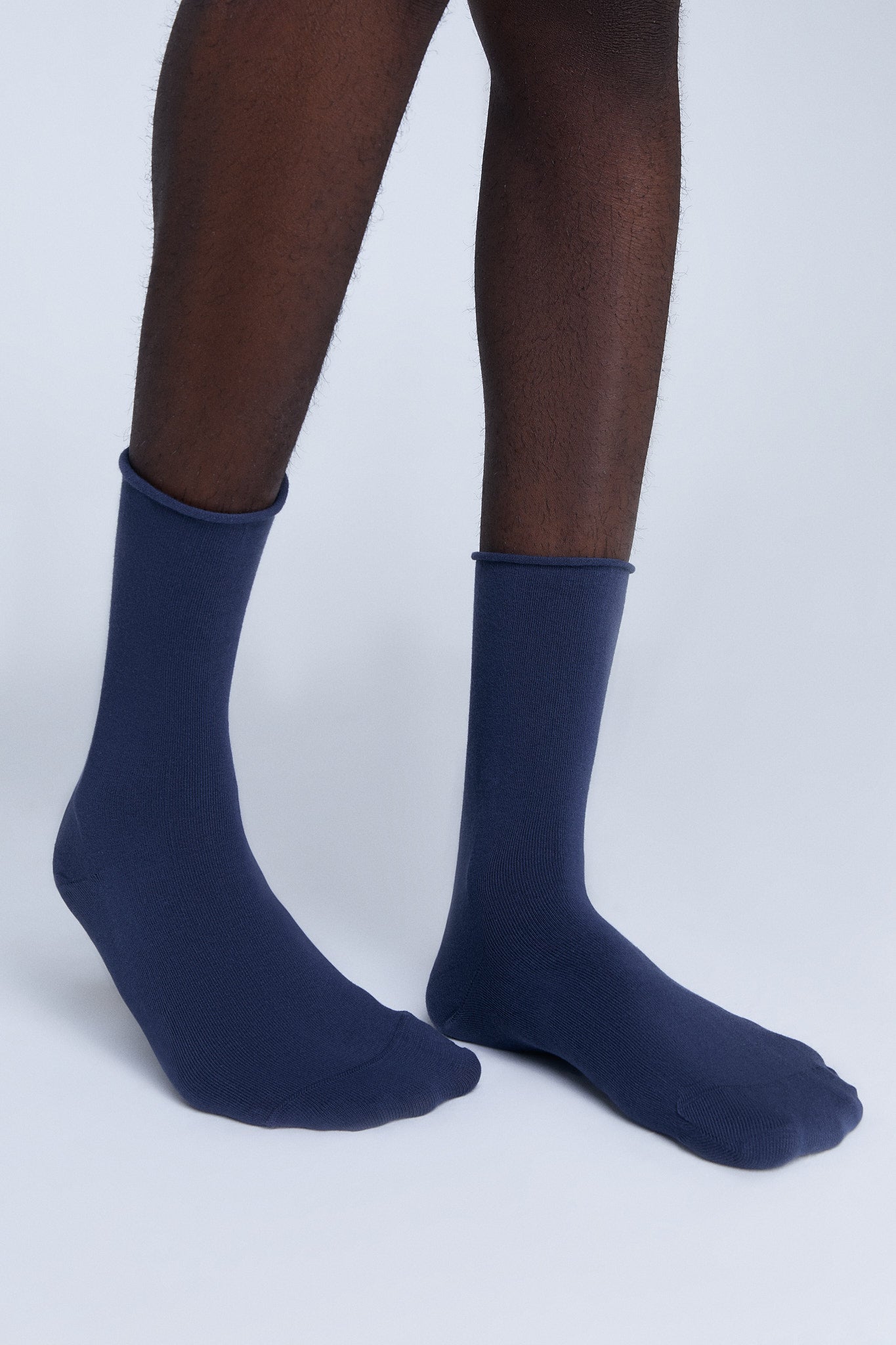9504 | Socken mit Rollrand - Dunkelblau (6er Pack)