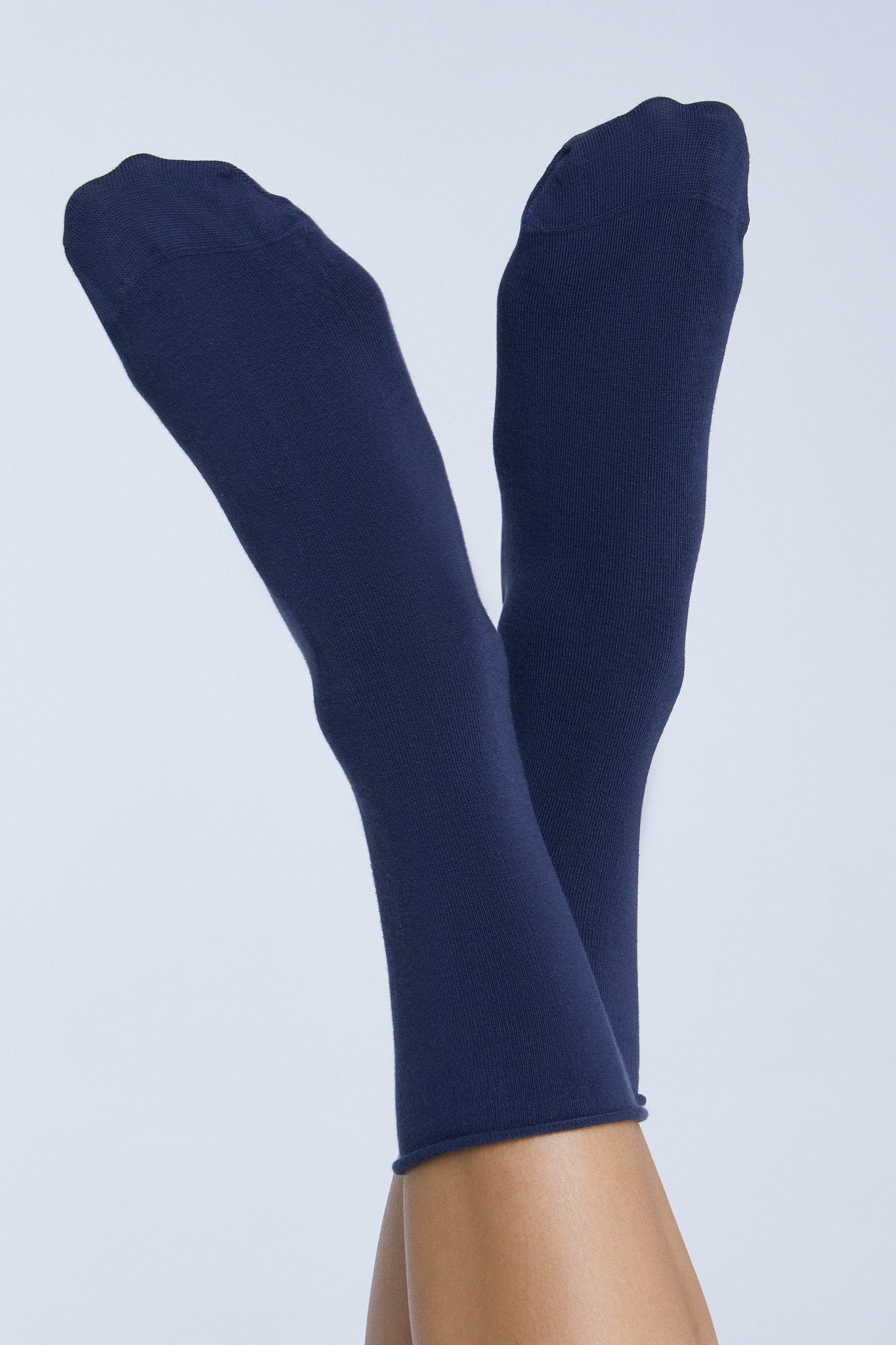 9504 | Socken mit Rollrand - Dunkelblau (6er Pack)