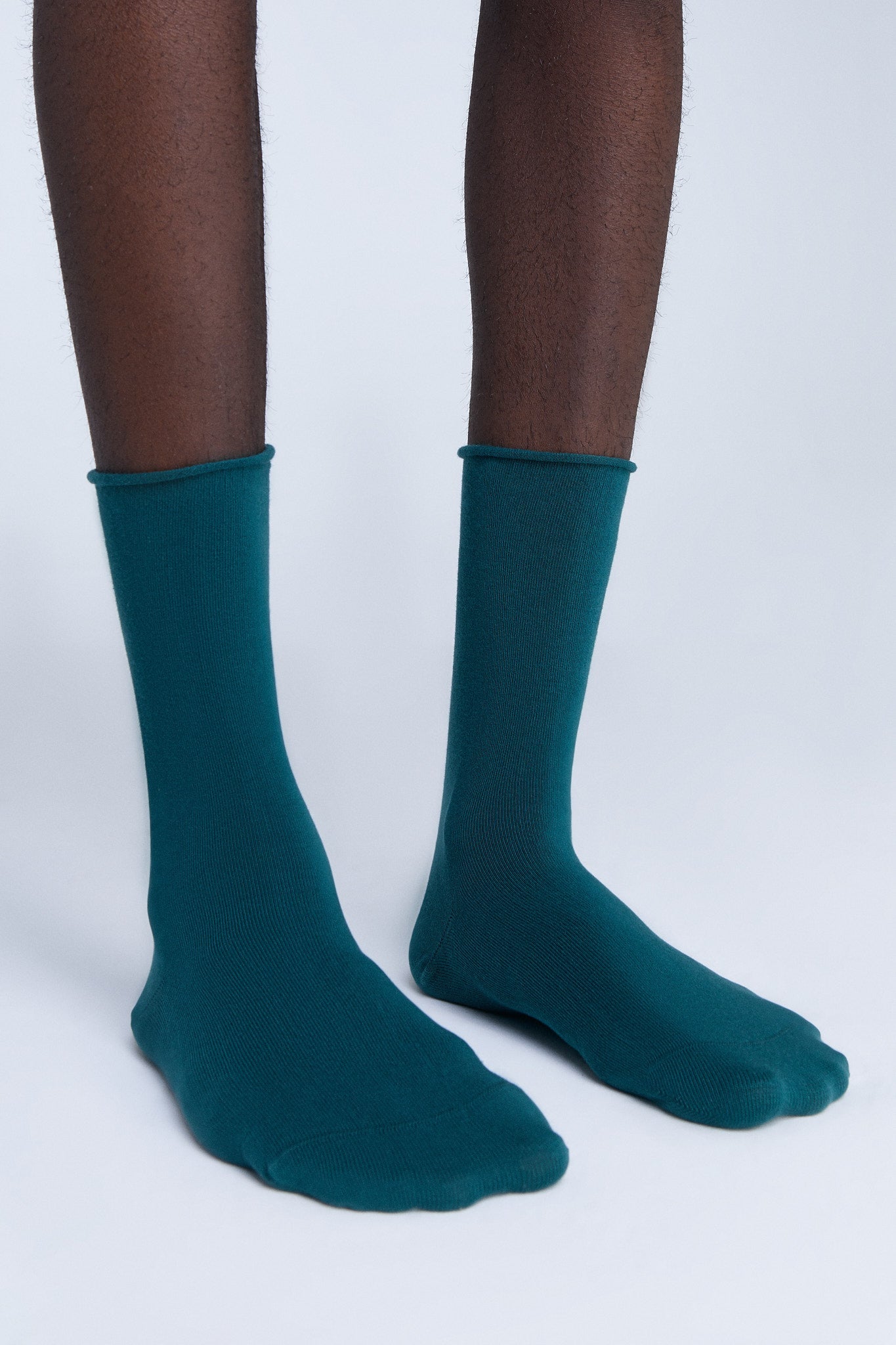 9505 | Socken mit Rollrand - Tannennadel (6er Pack)