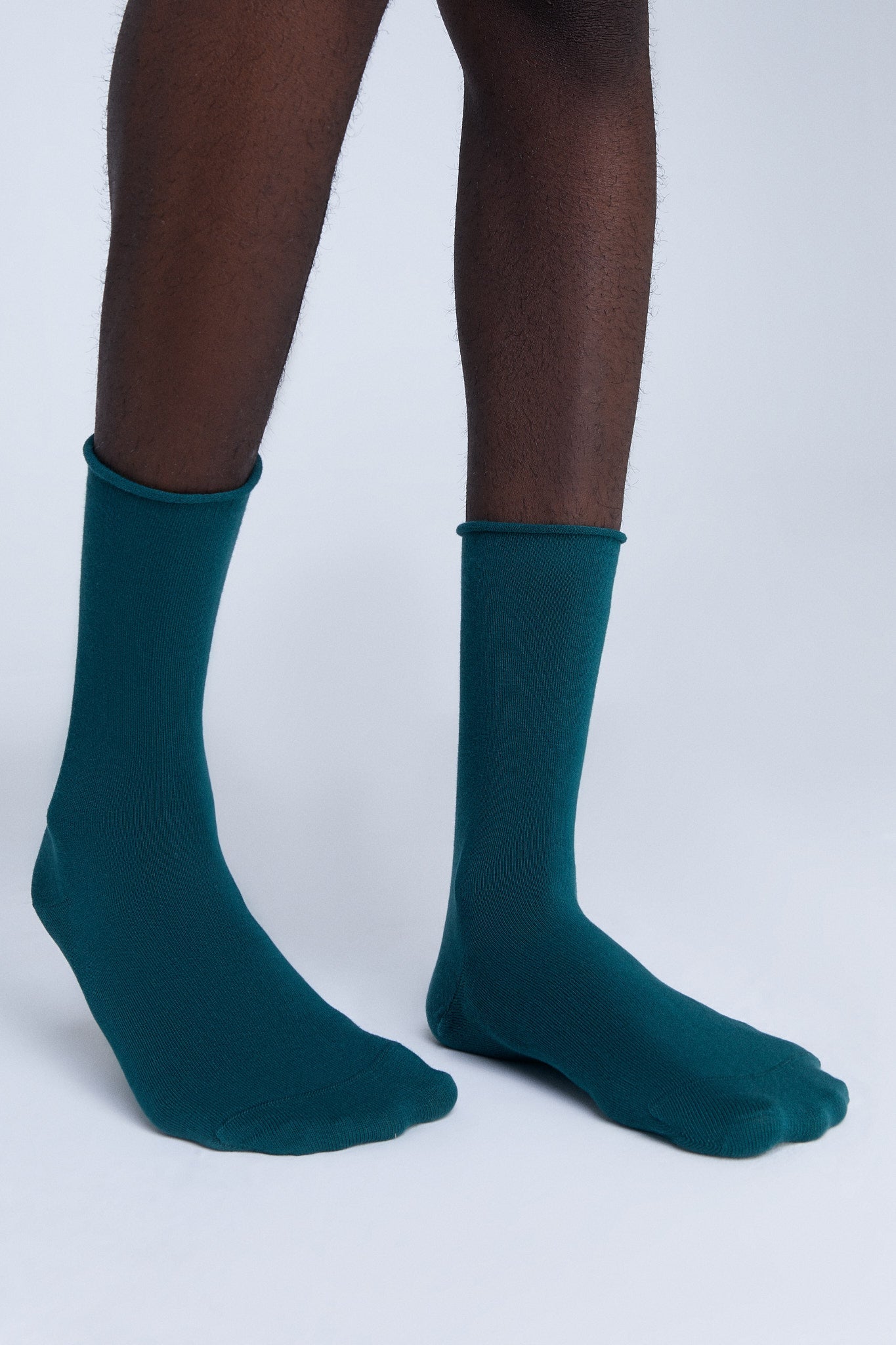9505 | Socken mit Rollrand - Tannennadel (6er Pack)