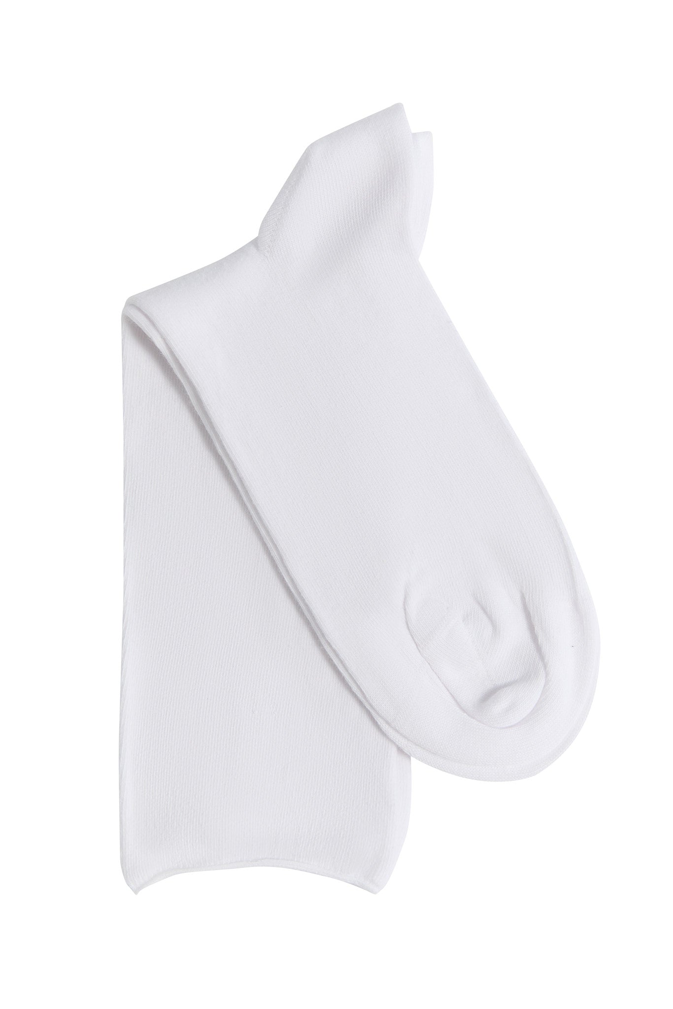 9509 | Socken mit Rollrand - Naturweiss (6er Pack)