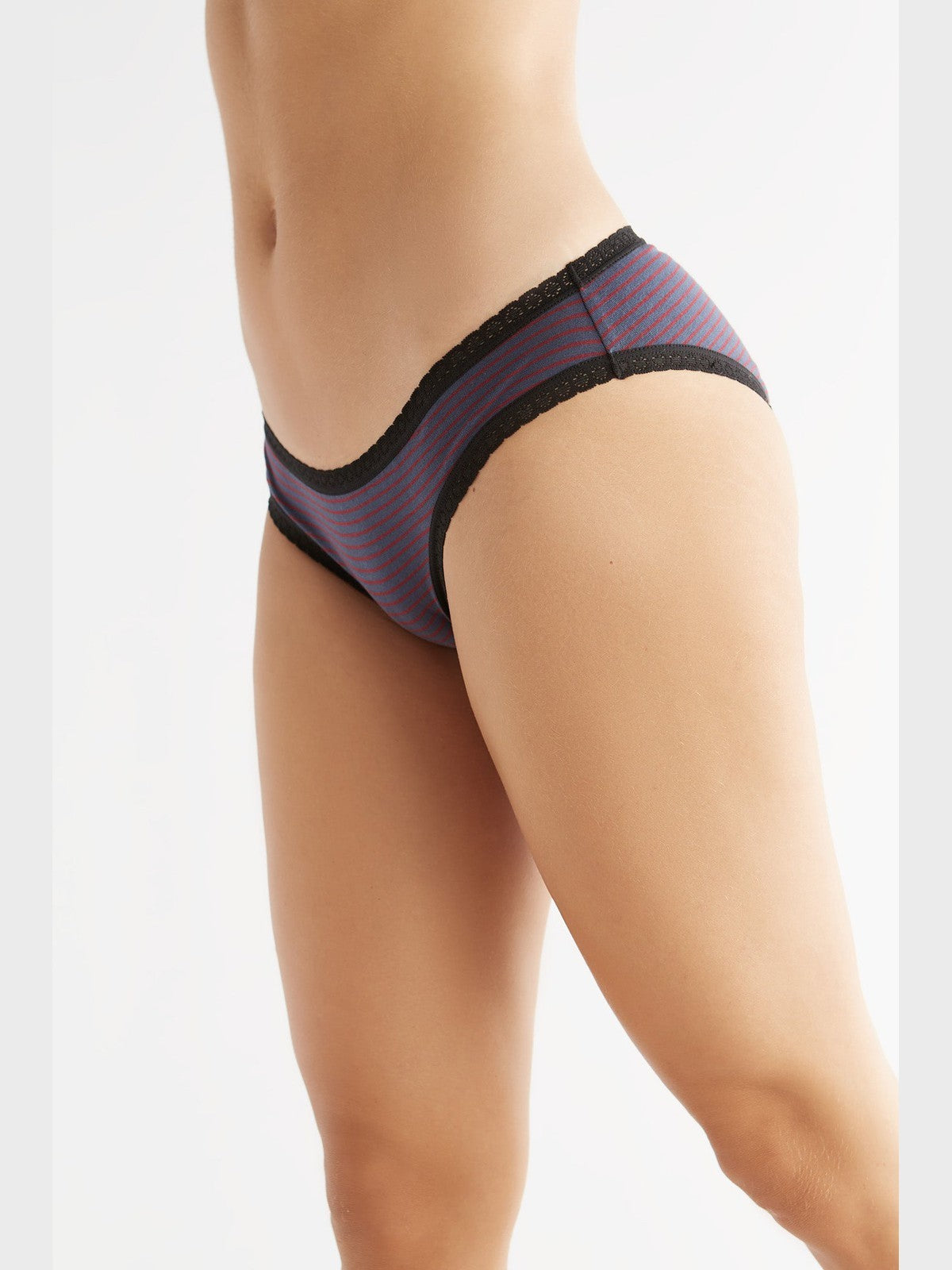 1111-056 | Damen Slip - Indigo-Rot