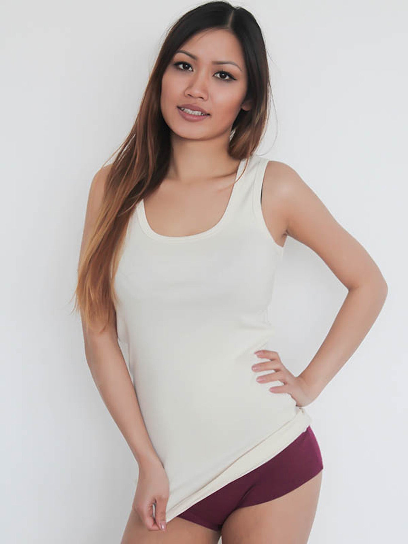 1221-04 | Damen Tanktop/Unterhemd - Natur