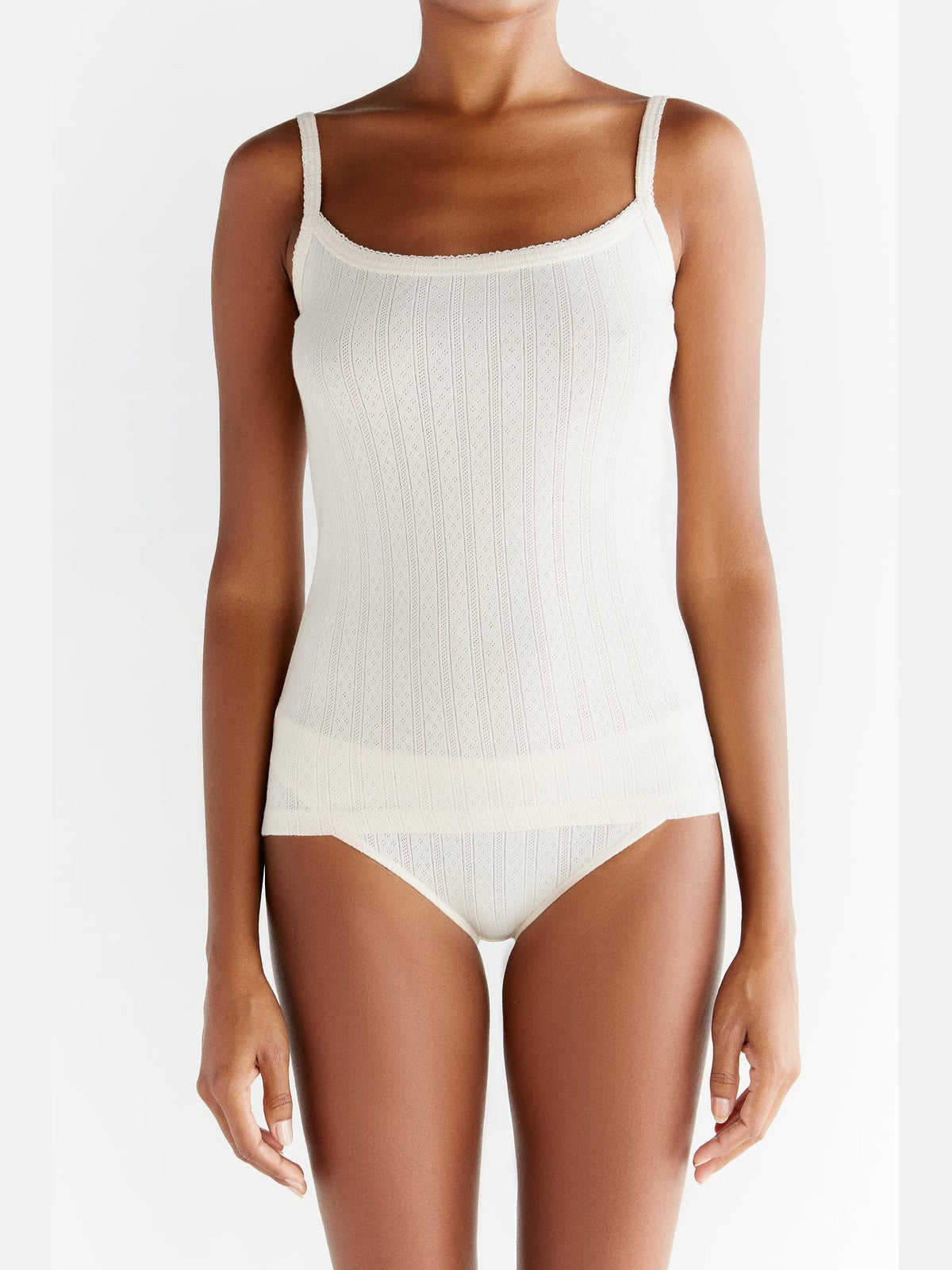 1161-01 | Damen Jacquard Slip - Natur
