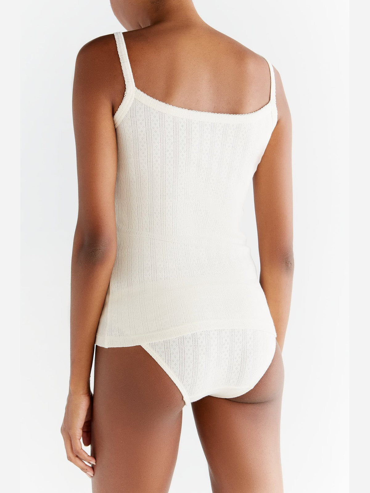 1241-01 | Damen Jacquard Top - Natur