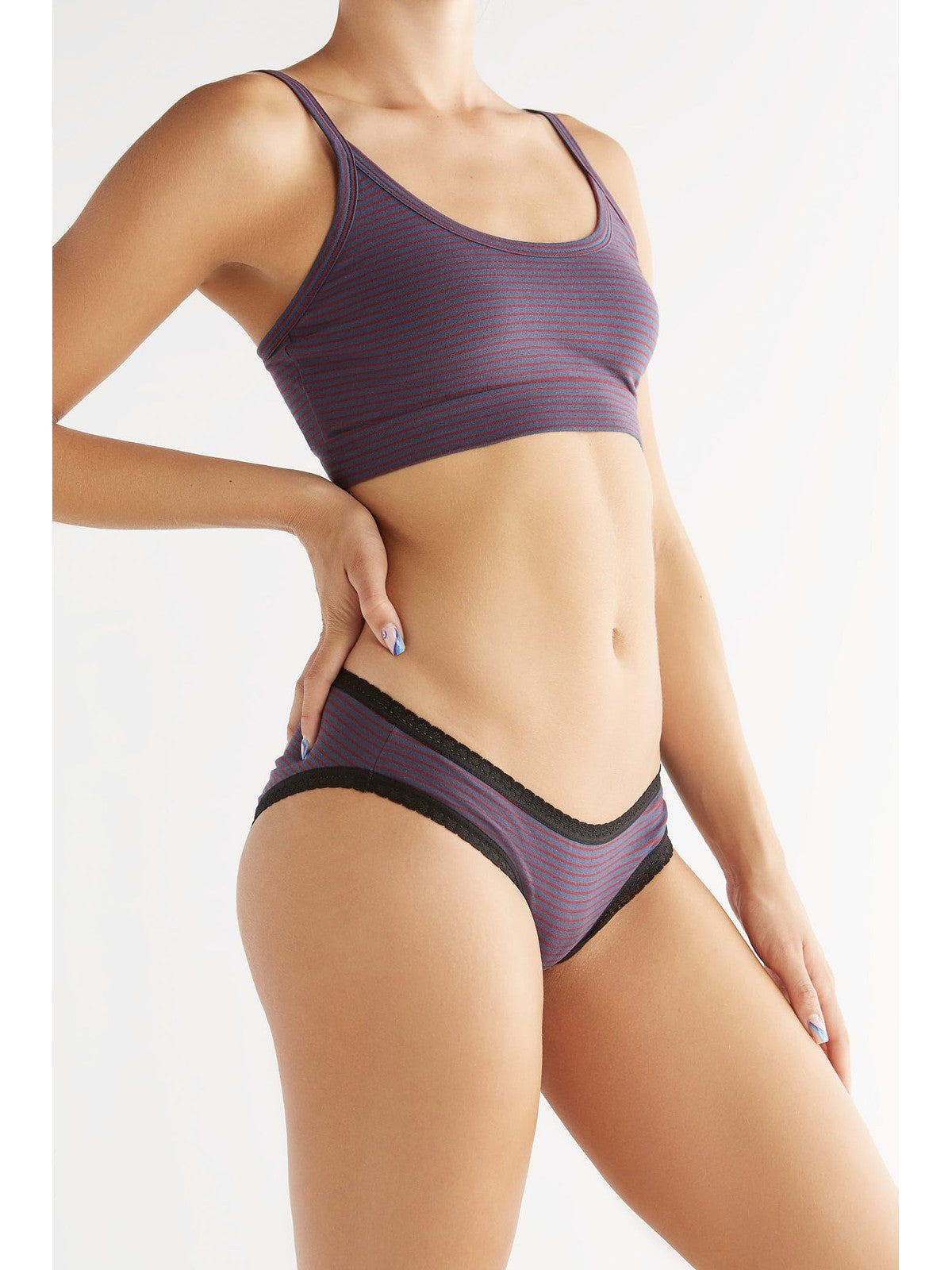 1511-056 | Damen Bustier - Indigo-Rot