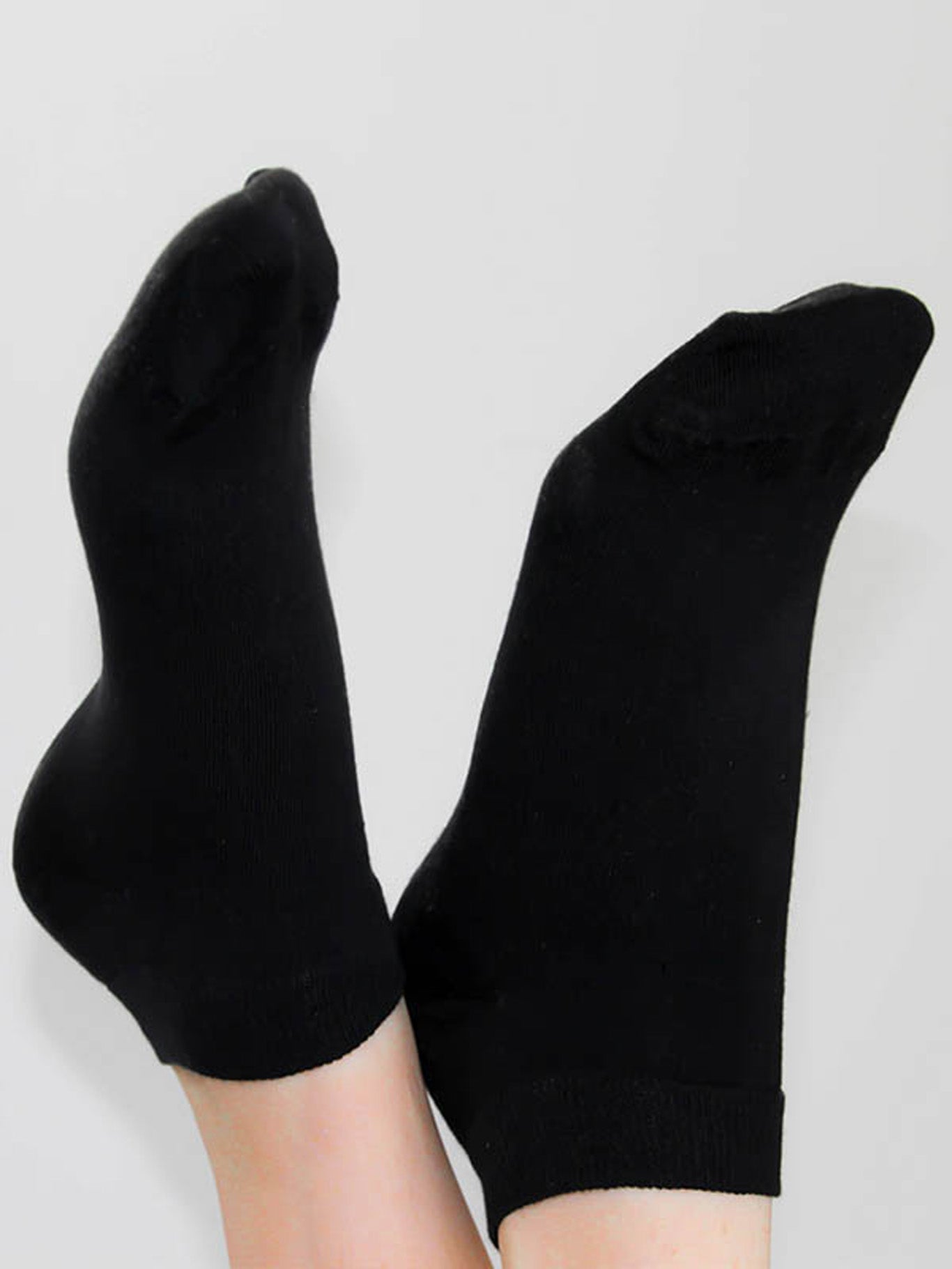 9302 | Unisex Sneakersöckchen - Schwarz (6er Pack)