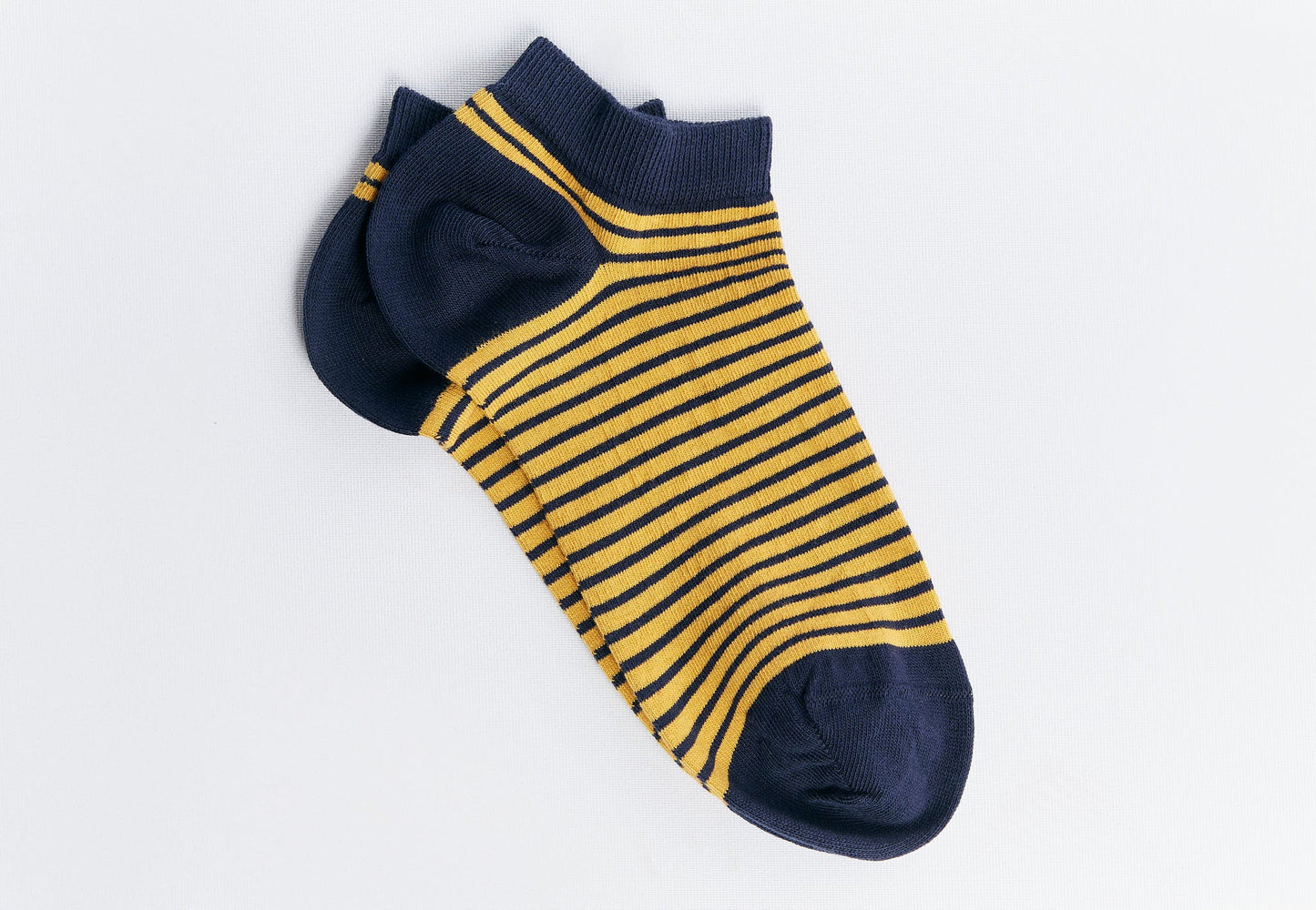 9324 | Unisex Söckchen - Indigo/Mustard Yellow