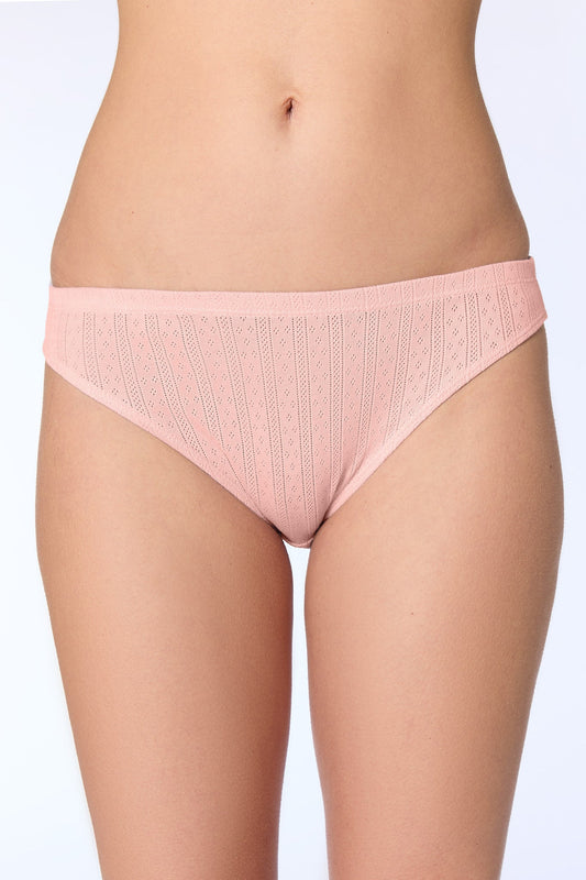 1161-149 | Damen Jacquard Slip - Pfirsich