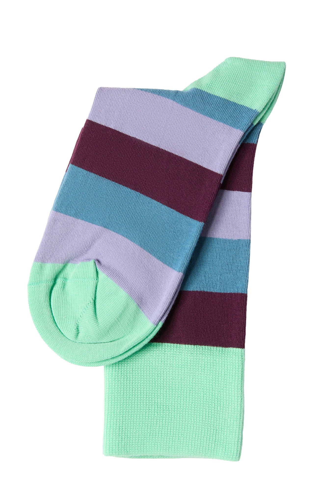 2365 | Unisex Strümpfe - Kiwi/Magenta/Taubenblau/Lavendel