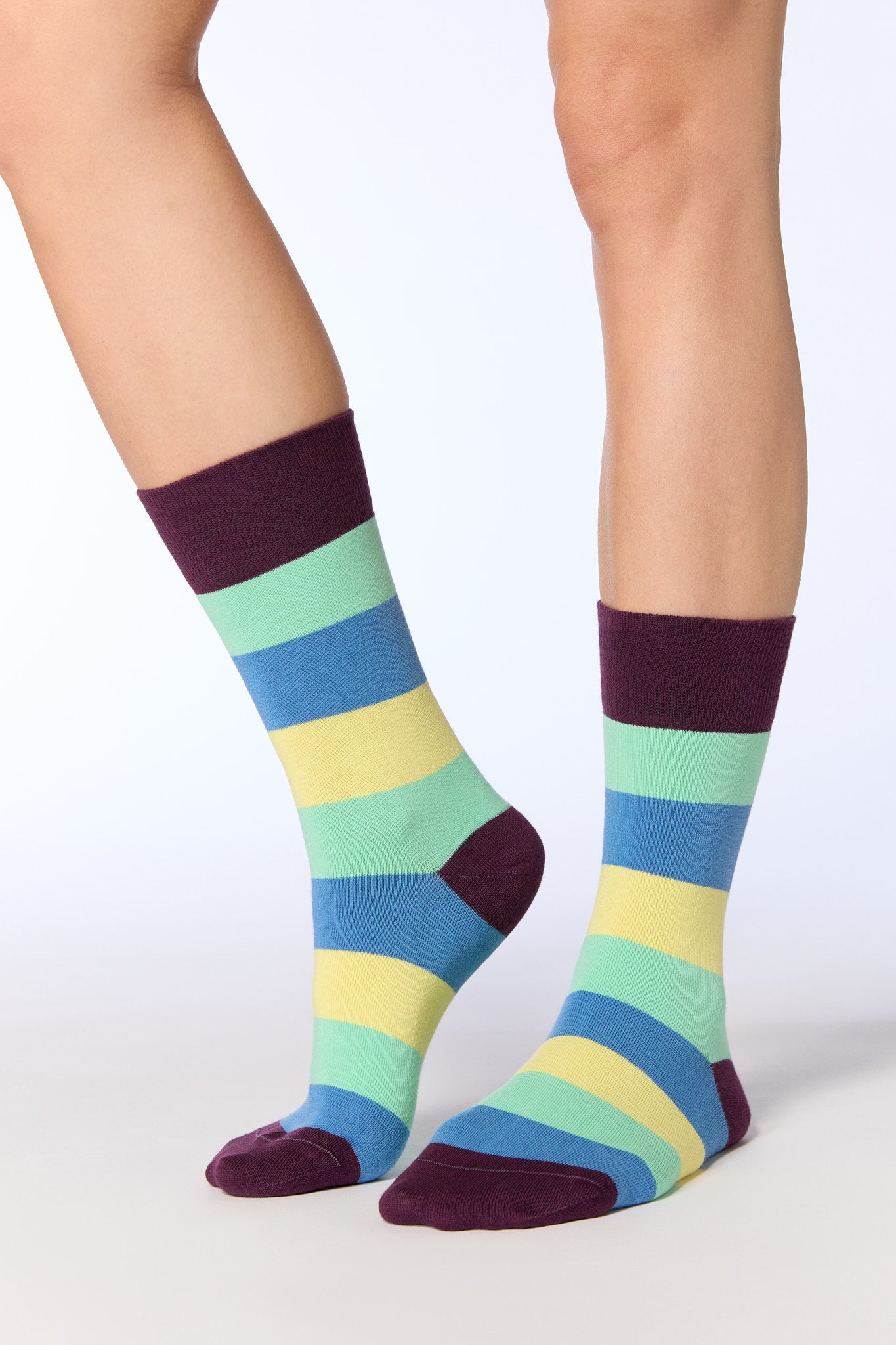 2367 | Unisex Strümpfe - Magenta/Kiwi/Aquamarin/Lime