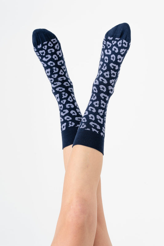 2371 - Unisex Leo Strümpfe - Indigo/Lavendel (6er Pack)