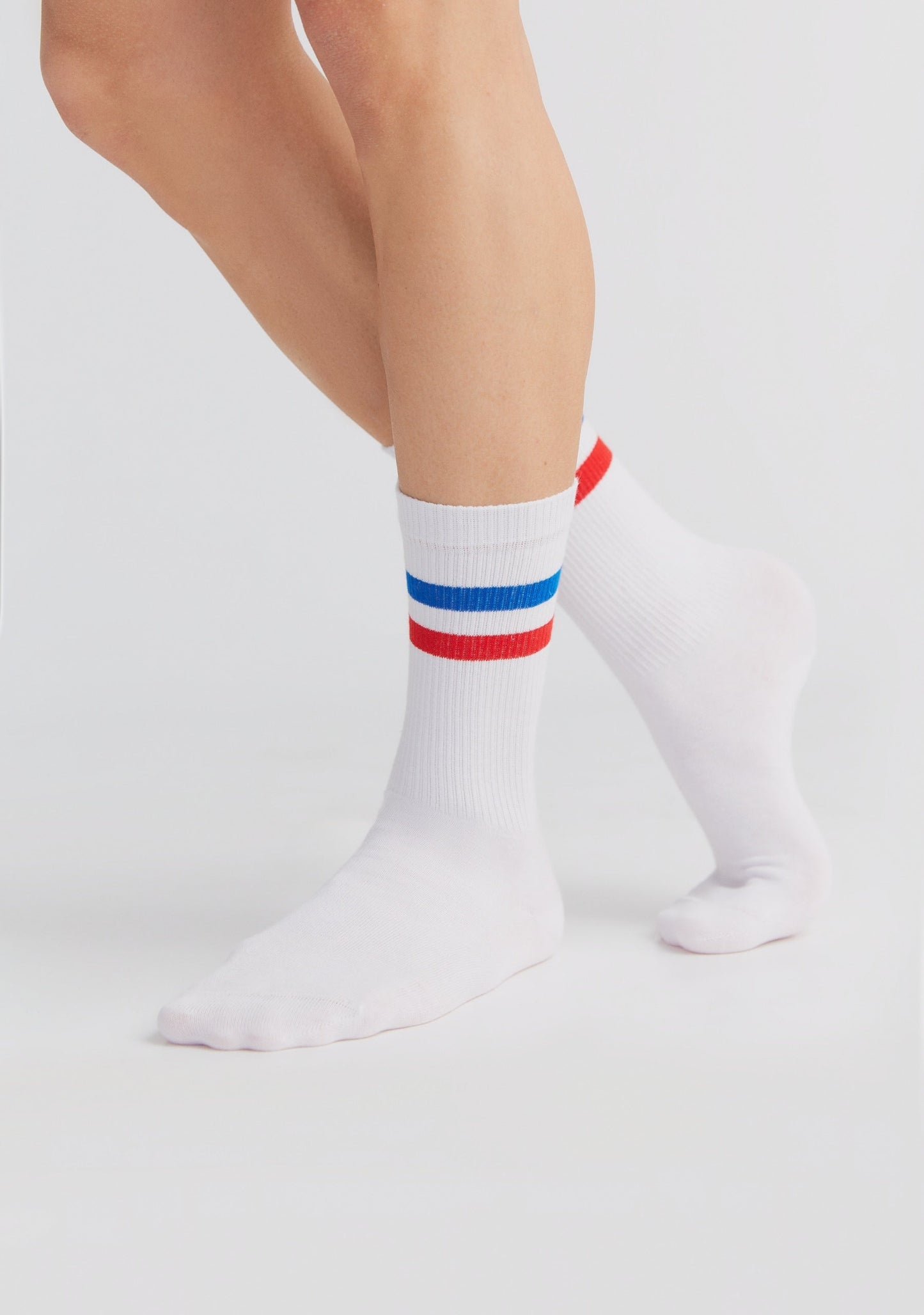 1322 | Tennis socks, off-white/red/denim blue