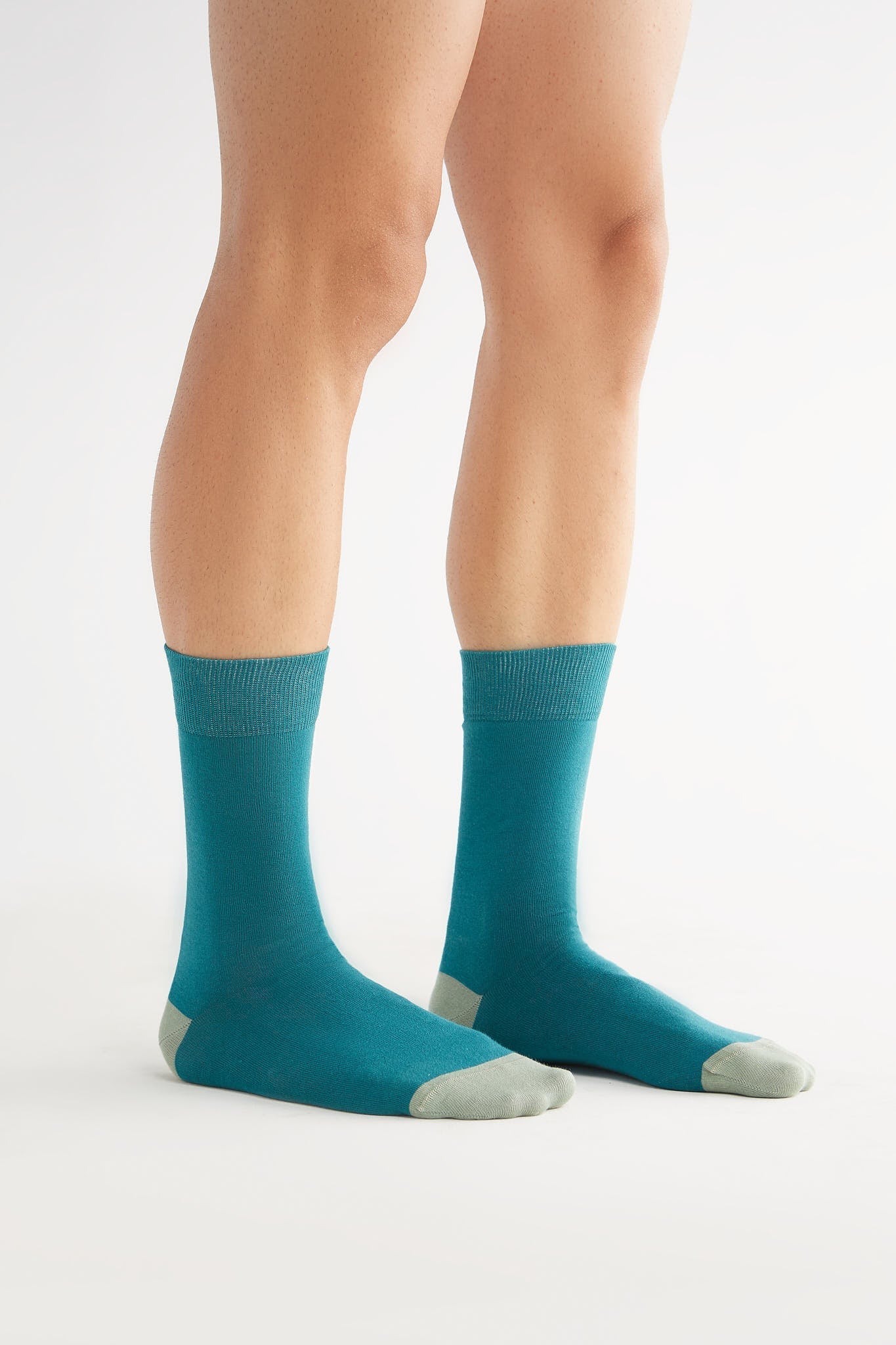 2316 | Stockings, teal/frost green